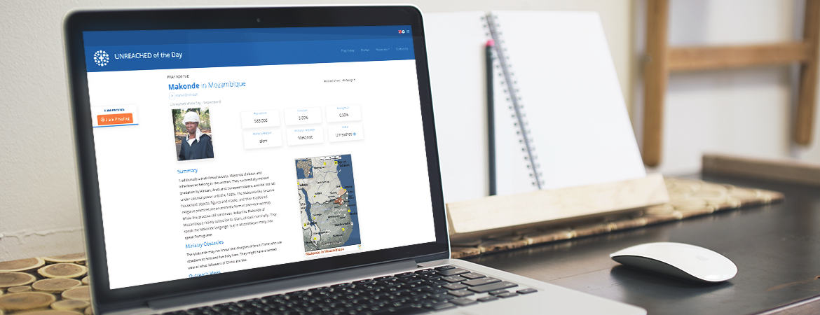 Unreached of the Day Website